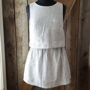 Lush 2 piece pinstripe dress